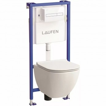 Комплект LAUFEN PACK PRO унитаз безободковый, с микролифтом