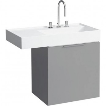 Шкафчик под раковину LAUFEN KARTELL с компактным сифоном, матовый серый Шкафчик под раковину LAUFEN KARTELL с компактным сифоном, матовый серый