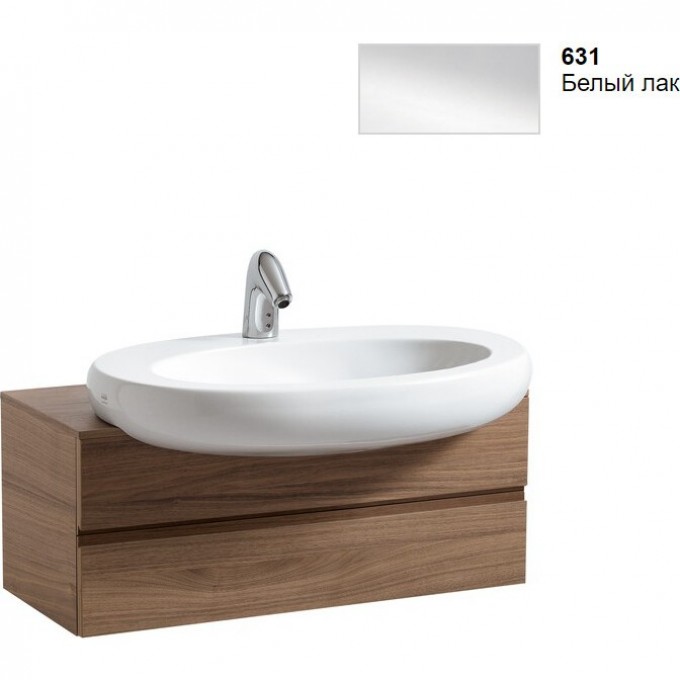 Тумба LAUFEN IL BAGNO ALESSI ONE под раковину 1397.2, белый 4.2405.3.097.631.1