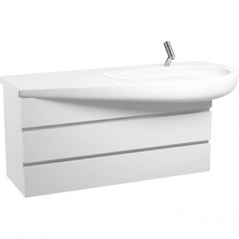 Тумба с раковиной LAUFEN IL BAGNO ALESSI ONE 2450.0.097.631.1 + 8.1497.4.400.104.1 белый